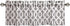 Lush Decor Edward Trellis Valance Patterned Window Curtain, 18 in x 52 in, Gray