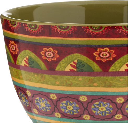 Certified International Tunisian Sunset Ice Cream Bowls (Set of 4), 5.25", Multicolor