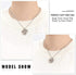 shajwo Cremation Jewelry Heart Urn Necklaces for Ashes for Women Flower Memorial Mini Keepsake Ashes Hollow Pendant