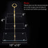 Jusalpha 3 Tier Acrylic Square Cupcake Stand, Dessert Display Tower (Gold Version 2, 1) 3SG-V2