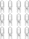 Jaenmsa G9 Halogen Light Bulbs, 12 Pack G9 Bulb 2 Pin Base JCD Type, 120V T4 Bi-Pin 40W Xenon Small Light Bulb for Range Hood Lights, Microwave Ovens, Bathroom Light Bulbs, Chandeliers, Dimmable