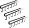 ECROCY Adhesive Cup Holder Under Cabinet - 3pcs x 6 Hook Coffee Cup Mug Holder for Kitchen, Fit for 1 Inch Thickness Shelf or Less - Only Fit for Flat Buttom Cabinet Without Any Lip