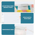 Sheal 100PCS Disposable 3-Layer Face Masks For Adult, Colorful Geometric Pattern Breathable Face Masks, Individually Packaged