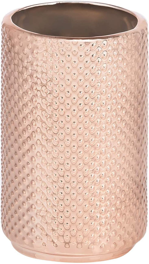 Amazon Basics 3-Piece Ceramic Bathroom Accessories Set, Gold