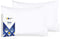 1000 Thread Count, Soft & Smooth, 100% Cotton Sateen Weave, Hotel-Quality, Set of 2 Classic Style Bright White Pillow Cases Standard Size Fits Std & Queen Size Pillows