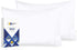 1000 Thread Count, Soft & Smooth, 100% Cotton Sateen Weave, Hotel-Quality, Set of 2 Classic Style Bright White Pillow Cases Standard Size Fits Std & Queen Size Pillows