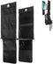 Hanging Locker Shelf Organizer with 2 Hooks and 4 Small Pockets