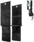 Hanging Locker Shelf Organizer with 2 Hooks and 4 Small Pockets