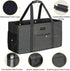 GhvyenntteS Extra Large Utility Tote Bag with Metal Wire Frame & Reinforced Bottom Board, Standing, Waterproof, Collapsible
