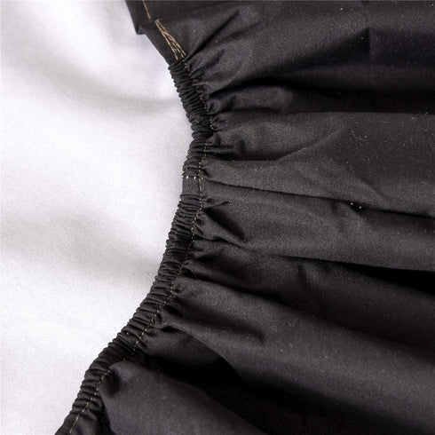 NTBED Black Waterproof Mattress Protector Cover Queen Size 14 inches Deep Pocket Polyester Bed Cover Solid Color Fitted Sheet (60˜™x80˜™ (Black, Queen)