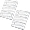 P&P CHEF Cooling Rack Pack of 2, Stainless Steel Small Cooking Rack for Cooling Baking Roasting Grilling Drying, Rectangle 9.7'' x 7.3'' x 0.6'', Fits Small Toaster Oven, Oven & Dishwasher Safe
