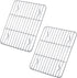 P&P CHEF Cooling Rack Pack of 2, Stainless Steel Small Cooking Rack for Cooling Baking Roasting Grilling Drying, Rectangle 9.7'' x 7.3'' x 0.6'', Fits Small Toaster Oven, Oven & Dishwasher Safe