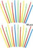 Bar Caddy Supplies (120 Pack) Assorted Swizzle Sticks / Drink Stirrers (24 of Each Design) Disposable Flexible Drinking Straws in 2 Sizes Small Bar Party Supply Refill Pack for Bar Organizer