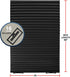 Estilo Black Window Shades - Pleated Paper Shades for Indoor Window Covers - Blackout Blinds 36 Inch x 69 Inch - Pack of 6