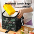 VLM Lunch Bags for Women,Leakproof Insulated Floral Lunch Box with Adjustable Shoulder Strap Reusable Zipper Cooler Tote Bag for Work,Picnic,Camping (Floral 8)