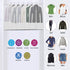 VOSIGREEN Dust Proof Clear Garment Bags 7 Piece Set - 40 Inch Translucent Suit Bags with Full-Length Zipper for Closet Clothes Storage and Travel. Bonus: 5 Natural Cedar Ball.