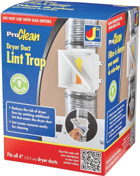 Dundas Jafine PCLT4WZW Dryer Duct Lint Trap, 1-Pack