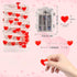 Valentines Day Decor, Valentines Day Decoration 16Ft 50LED Red Heart Shaped String Lights with Remote, Valentines Day Decorations for Home Indoor Outdoor on Wedding Anniversary Birthday Party