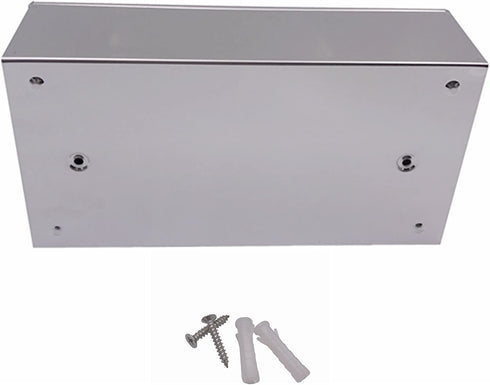 M2cbridge Metal Facial Tissue Box Cover Holder Lay On Wall Mounted, Mirror Polishing 18/8 Stainless Steel (Rectangle)
