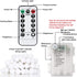 Battery Operated String Lights - 52FT 2 Pack 120 LEDs Globe Fairy String Lights Waterproof 8 Modes with Remote and Timer for Bedroom Wedding Party Christmas Decoration, Warm White