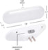 GE Ultrabrite LED Light Bar, 2 Pack, 100 Lumens, Plug-in, Dusk-to-Dawn Sensor, Auto/On/Off Switch, Home Décor, Ideal for Bedroom, Bathroom, Garage, Kitchen, Hallway, White, 46707, 2