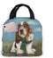 Basset Hound Dog Portable Lunch Bag Woman Waterproof Tote Shoulder Bags Box Small Handbags Purses,Shopping Office/School/Picnic/Travel/Camping