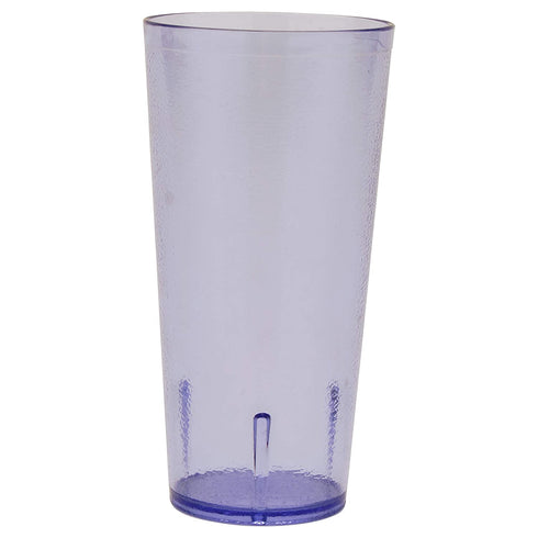 GET Heavy-Duty Plastic Restaurant Tumblers, 24 Ounce, Blue (Set of 12)