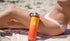 HYDRO CELL Stainless Steel Water Bottle w/ Straw & Wide Mouth Lids (64oz 40oz 32oz 24oz 18oz 14oz) - Keeps Liquids Perfectly Hot or Cold with Double Wall Vacuum Insulated Sweat Proof Sport Design (Red/Orange 24oz)
