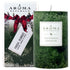 Aroma Naturals Holiday Essential Oil Pillar Candle, Juniper, Spruce and Basil, Fresh Forest, 2.5 inch x 4 inch