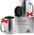 Stainless Steel Coffee Mugs with Spill Resistant Lids, 14 Oz Double Walled Insulated Coffee, Tea or Beer Cups, Set of 2
