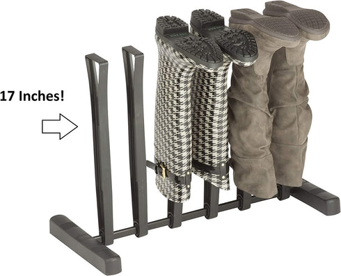 Honey-Can-Do 3-Pair Boot Holder SHO-06701 Boot Rack, Boot Storage Rack, Boot Drying Rack, Hanging Boot Rack