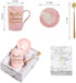 Best Grandma Ever Mug Best Grandma Coffee Mug Grandma Gifts Birthday Mothers Day Gifts for Grandma from Granddaughter Grandson Grandchildren Grandkids 14 Ounce Gift Box with Spoon and Coaster Pink