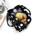 Kslai White and Black Polka Dot Lunch Bag Tote Bag Lunch Bag for Women Lunch Box Insulated Lunch Container