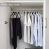 Premium Velvet Hangers (Pack of 50) Heavyduty - Non Slip - Velvet Suit Hangers Black - Copper/Rose Gold Hooks,Space Saving Clothes Hangers