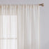 FMFUNCTEX Linen-Blend Sheer Curtains for Living Room 63-inch Long Vintage Flax Window Drapes for Farmhouse Bedroom Rod Pocket 52" Wide Set of 2 Natural