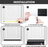 Wanfeel Door Draft Stopper Soundproof Stoppers for Bottom of Door Adjustable 37 Inches Single Side Insulator Door Sweep Weather Stripping Under Door Draft Blockers