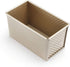 Loaf Pan Bread Toast Mold Deep loaf Pancorrugated Non Stick Gold Aluminum Alloy No lid included (8.26X4.7X4.3INCH)