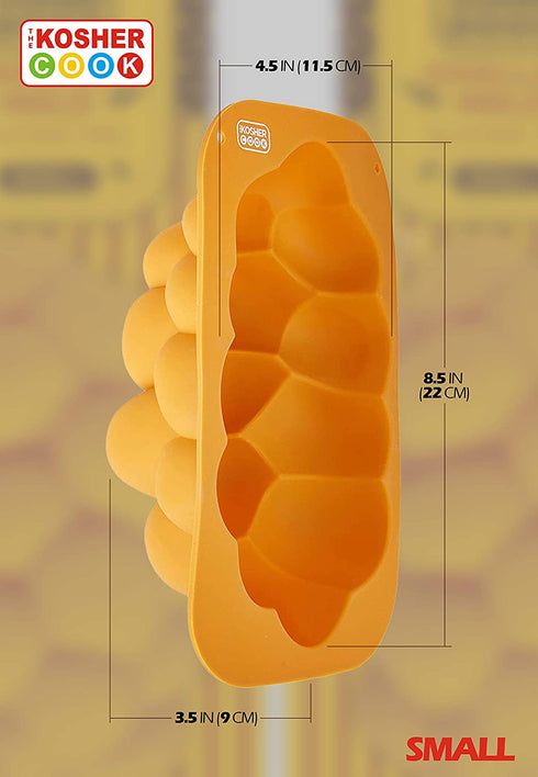 The Kosher Cook Silicone Braided Challah Mold - Small - Braided Oval Challah Pan - Challah Bread Baking Mold - No Shaping Required