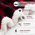BEAUTEX Sherpa Fleece Throw Blanket, Super Soft Warm Buffalo Plaid Plush Blankets and Throws, Lightweight Cozy Fuzzy Blanket for Couch Sofa Bed (Red, Throw 50" x 60" )