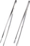 12-Inch Fine Tweezer Tongs,Extra-Long Stainless Steel kitchen Tweezers Tongs culinary tweezers set?tweezers for food cooking forceps, 2 Pack