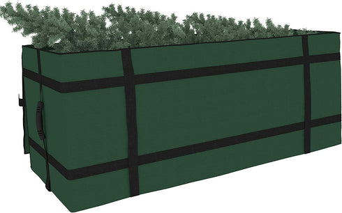 Brobery Christmas Tree Storage Bag 9 Feet Wide Opening Xmas Tree Box Storage Container for Disassembled Trees 600D Oxford with Durable Handles & Dual Zipper