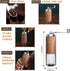 Manual Coffee Grinder-YIUYIUPI Stainless Steel Grinder is Easy to Carry and Coffee Powder of the Thickness can be Adjusted, Suitable for Office, Home Kitchen and Camping (Reddish brown)