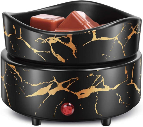 Cocopin 2-in 1 Luxurious Wax Melter, Electric Candle Warmer, 100% Safe, No Flame, Wick or Soot, Bold Gold D©cor (Bold Gold)