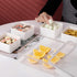 MineSign Snack Container Divided Veggie Serving Tray with Lid Salad Keeper with 4 Removable Boxes Stackable Refrigerator Organizer Bins Food Storage Organizer Produce Saver for Meal Prep