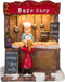 One Holiday Way Miniature 4.5-Inch LED Lighted Christmas Village Bake Shop Figurine - Battery Operated Light-Up Small Mini Decorative Tabletop Shelf Holiday House Building Decoration Winter Home Decor