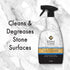 Stone Care International Granite Stone Cleaner and Polish Combo for Granite Marble Soapstone Quartz Quartzite Slate Limestone Corian Laminate Tile Countertop