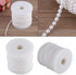 82ft Pearl Beads String, Pearl Garland Beaded Trim, Delicate Decorative Pearls String for Wedding Party Supplies(White)