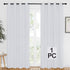 NICETOWN Room Darkening Window Curtain Panel - (Greyish White/Silver Grey Color) Solid Thermal Insulated Blind Privacy Drape for Bedroom,52x84 inches, 1 Pack