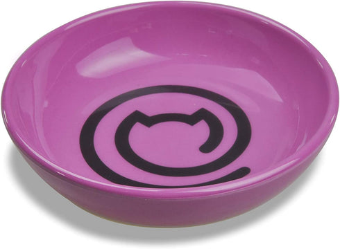 Van Ness Pets EcoWare Whisker-Friendly Cat Bowl, Wide Dish Cat Dish, 8 OZ, Fuschia
