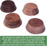 Prime Woodcraft Walnut Wood Furniture Risers - Premium Wooden Furniture Lift with 1 Inch Extra Height for Cleaning and Convenience - Bed Riser, Sofa Riser, Desk Riser for Home and Office (4 Pack)